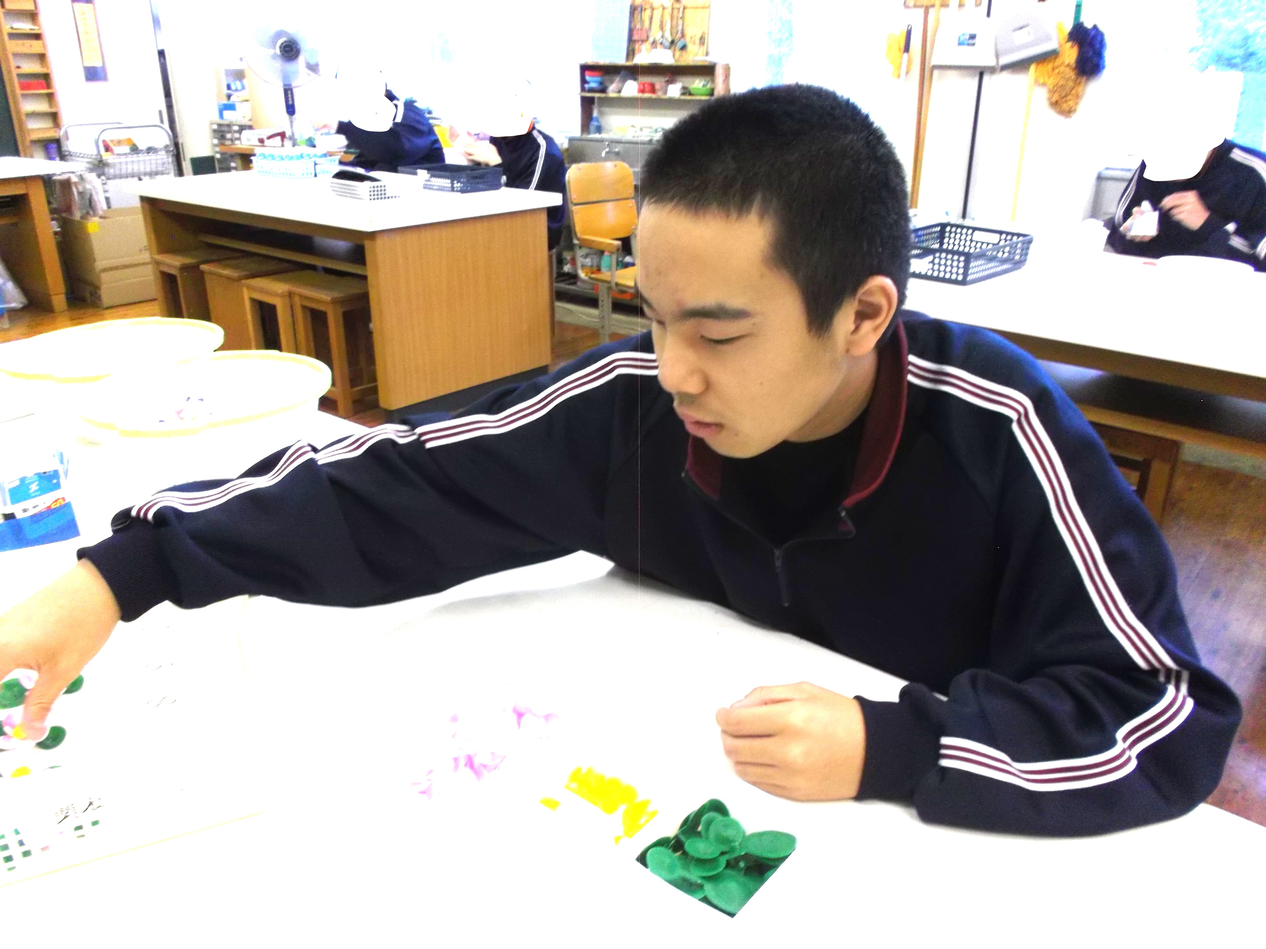 校内実習(栗本造花)